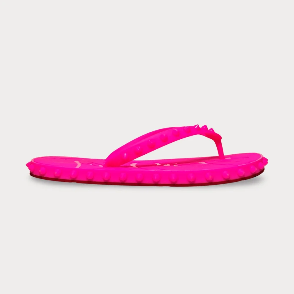 Christian Louboutin Super Loubi Spike Thong Flip Flop